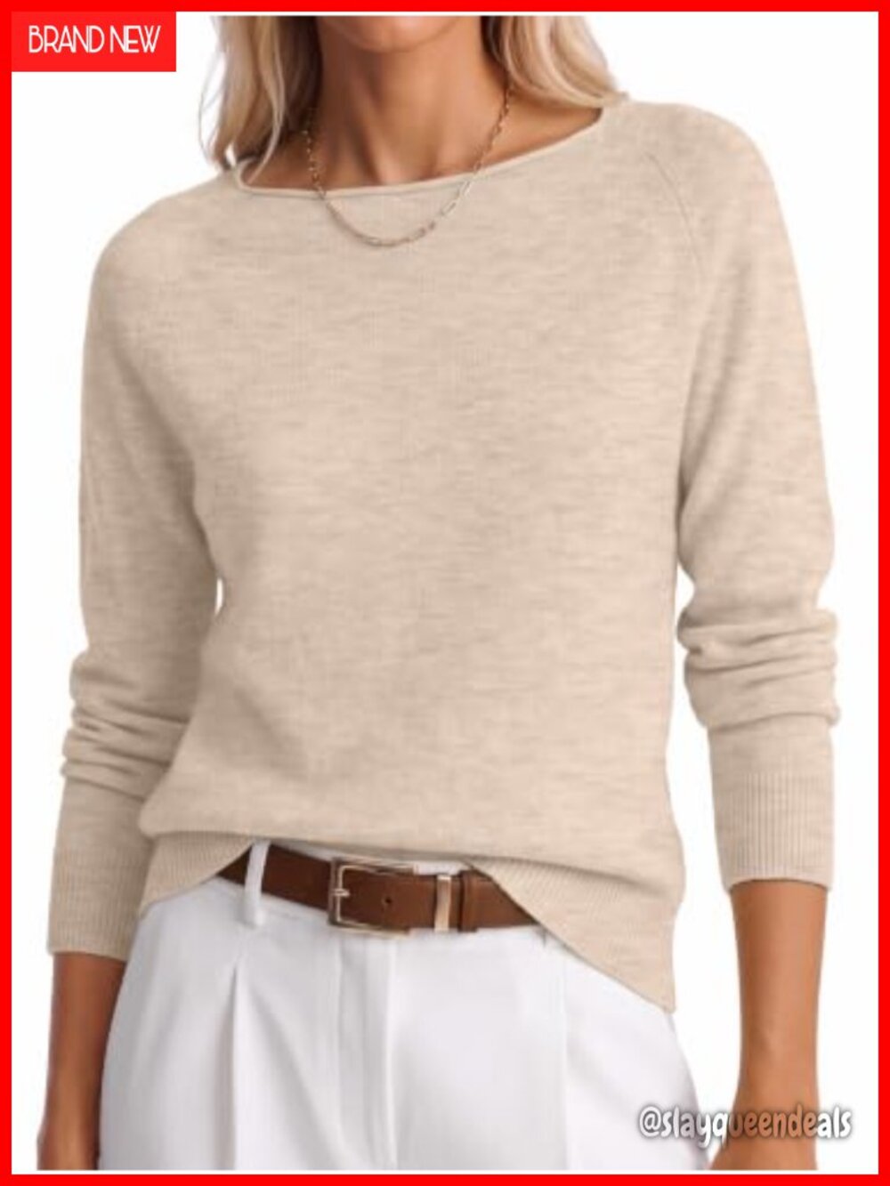 Women Long Sleeve Rolled Neck Lightweight Sweater Pullover Top